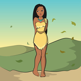 Pocahontas vector