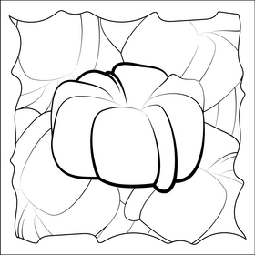 Scrunchie black and white vector