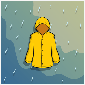 Raincoat vector