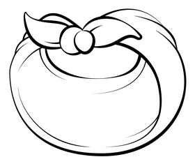 Turban black and white clipart