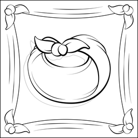 Turban black and white vector