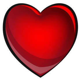 Heart emoji, emoticon clipart