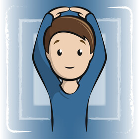 Man gesturing OK emoji, emoticon vector