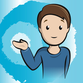 Man tipping hand emoji, emoticon vector