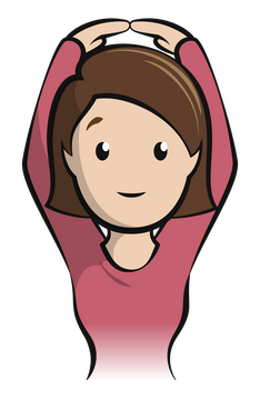 Woman gesturing OK emoji, emoticon clipart