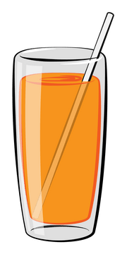 Orange juice clipart