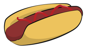Hot dog clipart