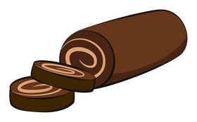 Roll cake clipart