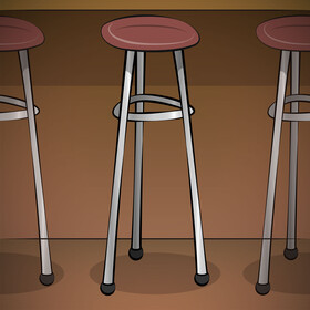 Bar stool vector