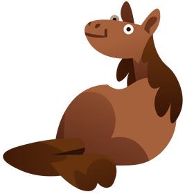 Horse lazy clipart