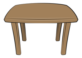 Square table clipart