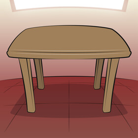 Square table vector