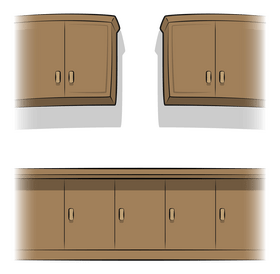 Kitchen furniture clipart