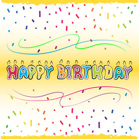 Vector Baby Happy Birthday backgrounds 02 free download