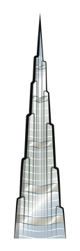 Burj khalifa clipart