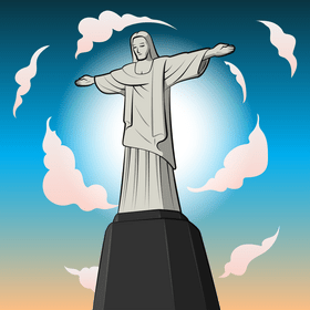 Christ the redeemer vector
