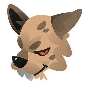 Hyena angry clipart