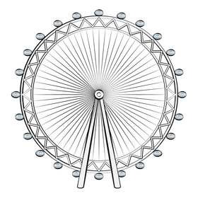 London eye clipart