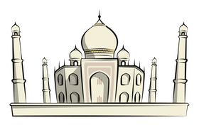 Taj mahal clipart