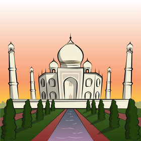 Taj mahal vector