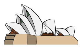 Sydney opera clipart