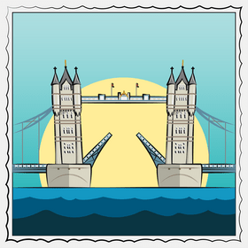 Tower bridge vector