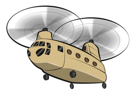 Chinook helicopter clipart