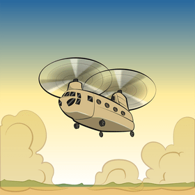 Chinook helicopter vector