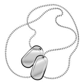 Dog tags clipart