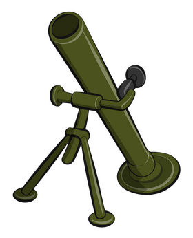 Mortar launcher clipart