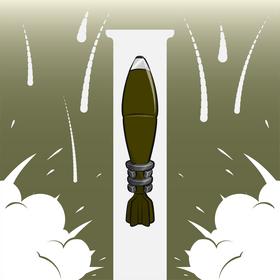 Mortar bomb vector