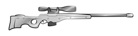 Sniper rifle clipart