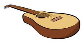 Acoustic guitar clipart