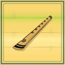 Bamboo flute vector