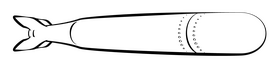 Torpedo black and white clipart