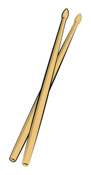 Drum sticks clipart