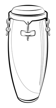 Congo black and white clipart