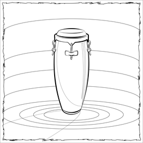 Congo black and white vector