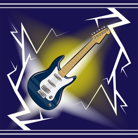 Electric guitar vector