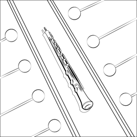 Oboe black and white vector
