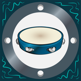 Tambourine vector