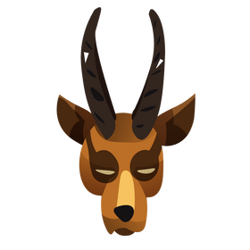 Impala face clipart