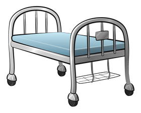 Hospital Bed vector - for free download