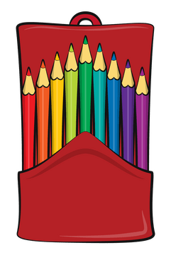 Colour pencils clipart