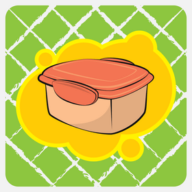 Lunch box vector