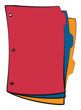 Subject dividers clipart