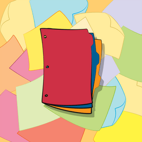 Subject dividers vector