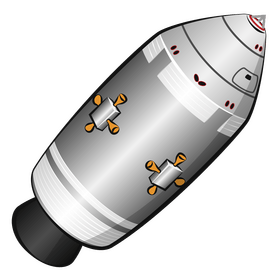 Apollo service module clipart