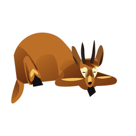 Impala sleeping clipart