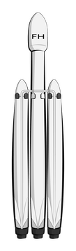 Falcon heavy clipart